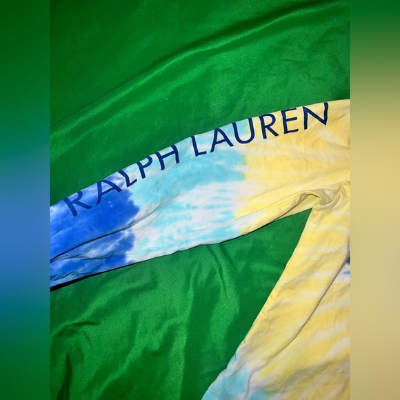 Polo by Ralph Lauren Kids Tie-Dye Shirt - Blue and Yellow size 16 - Picture 5 of 7